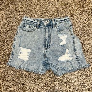 Women's Distressed Denim Shorts